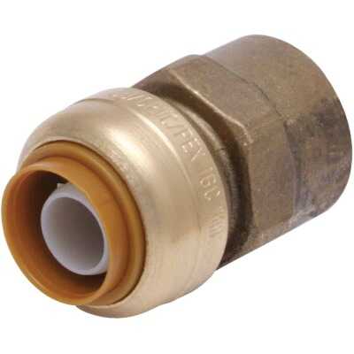 SharkBite 1 In. x 1 In. FNPT Straight Brass Push-to-Connect Female Adapter