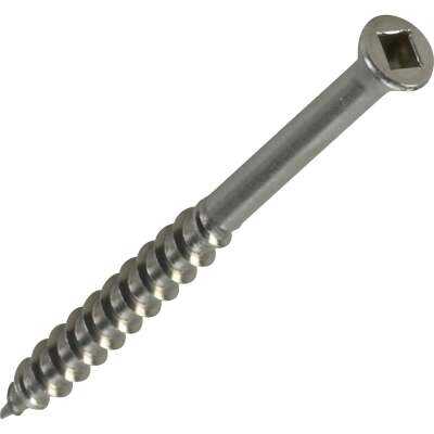 Simpson Strong-Tie #7 x 2-1/4 In. Square Drive Trim Head Stainless Steel Screw (690 per Box)